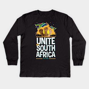 Unite for South Africa Kids Long Sleeve T-Shirt